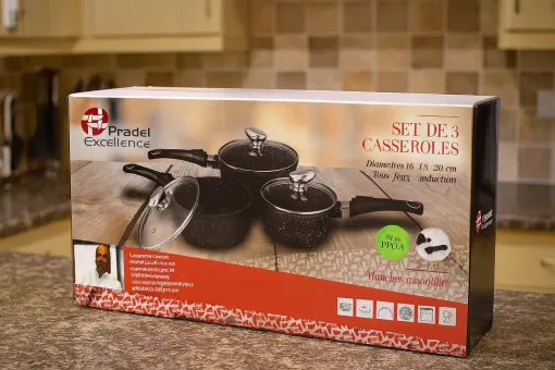 Set de 3 casseroles en fonte Pradel Excellence à Andrézieux-Bouthéon, proximité de Saint-Étienne, Boutique Guillet
